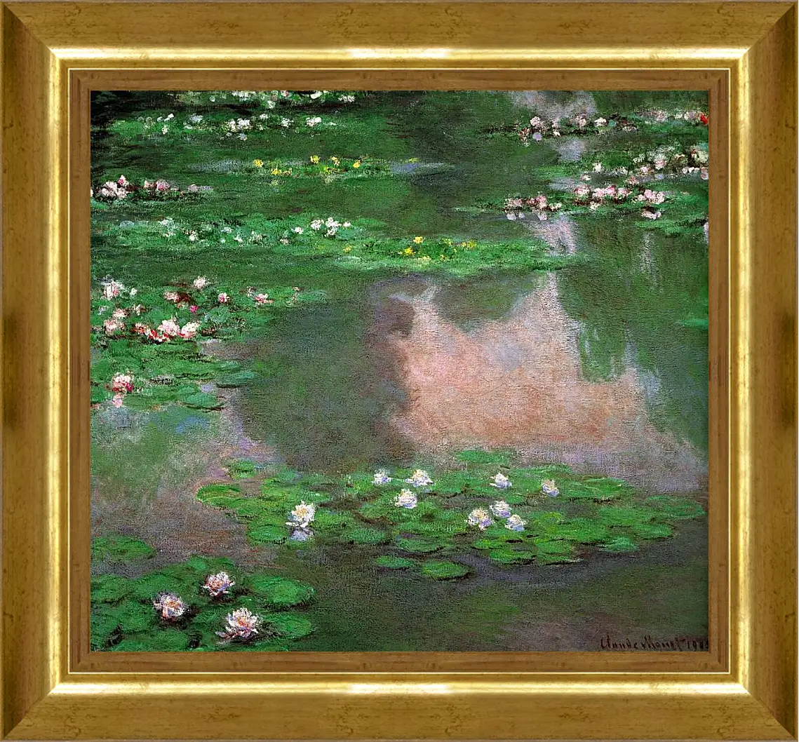 Картина в раме - The Water Lillie. Клод Моне