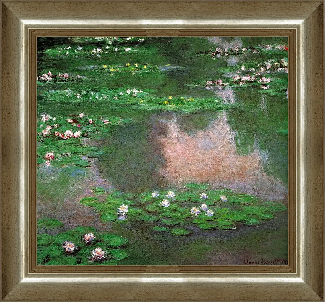 Картина в раме - The Water Lillie. Клод Моне