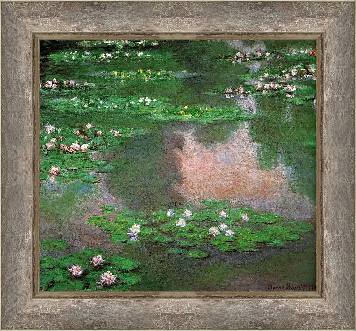 Картина в раме - The Water Lillie. Клод Моне