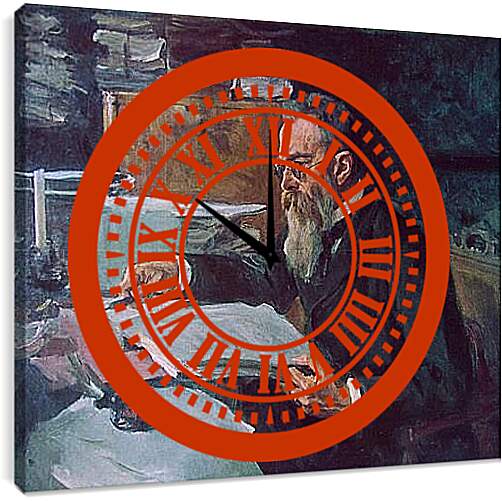 Часы картина - Портрет Римского-Корсакова. Валентин Александрович Серов