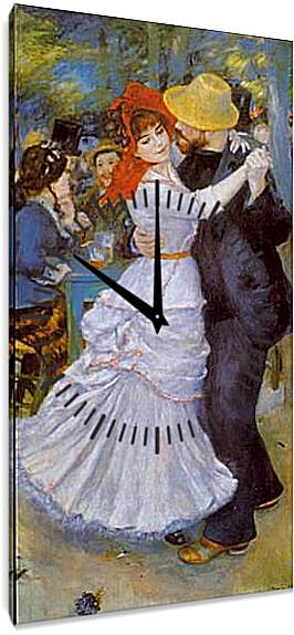 Часы картина - Dance At Bougival. Пьер Огюст Ренуар