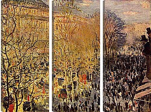 Модульная картина - Boulevard des Capucines, Paris. Клод Моне