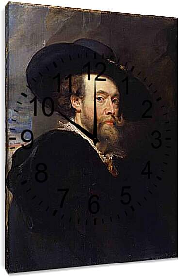 Часы картина - self-portrait. Питер Пауль Рубенс