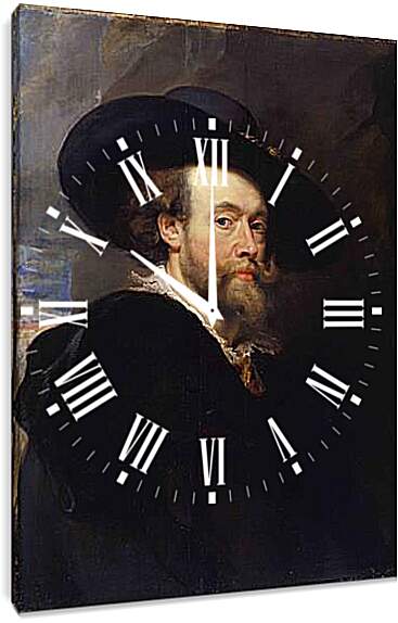 Часы картина - self-portrait. Питер Пауль Рубенс