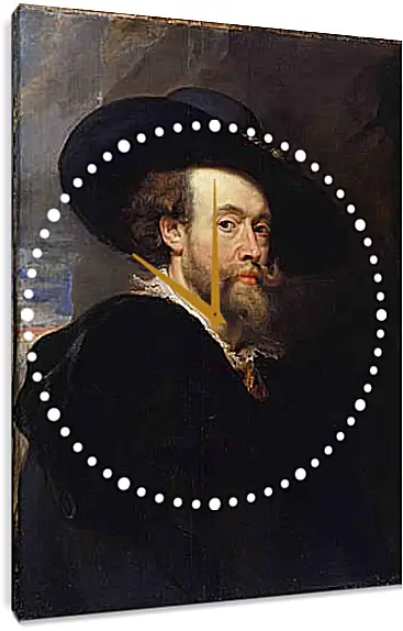 Часы картина - self-portrait. Питер Пауль Рубенс