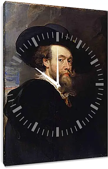 Часы картина - self-portrait. Питер Пауль Рубенс