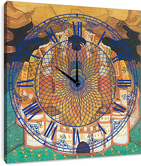 Часы картина - Книга голубиная. Рерих Николай