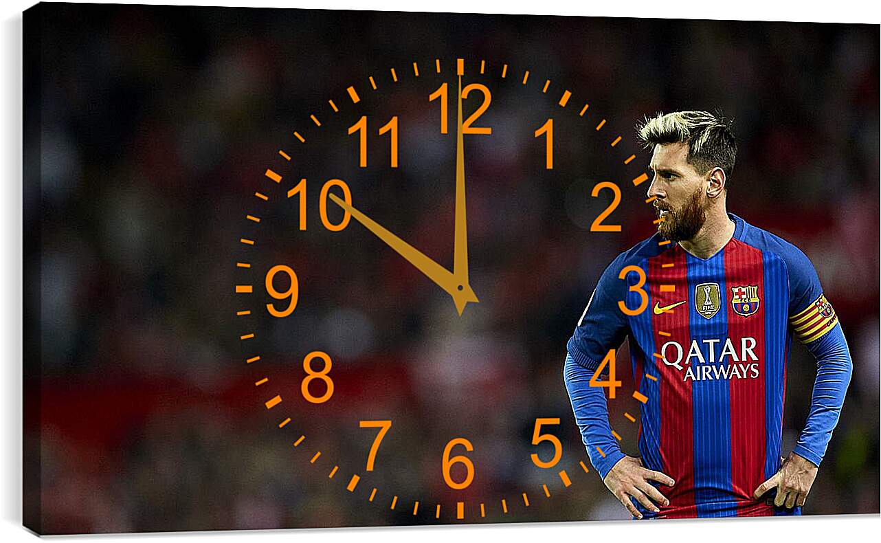 Часы картина - Лионель Месси (Lionel Messi)