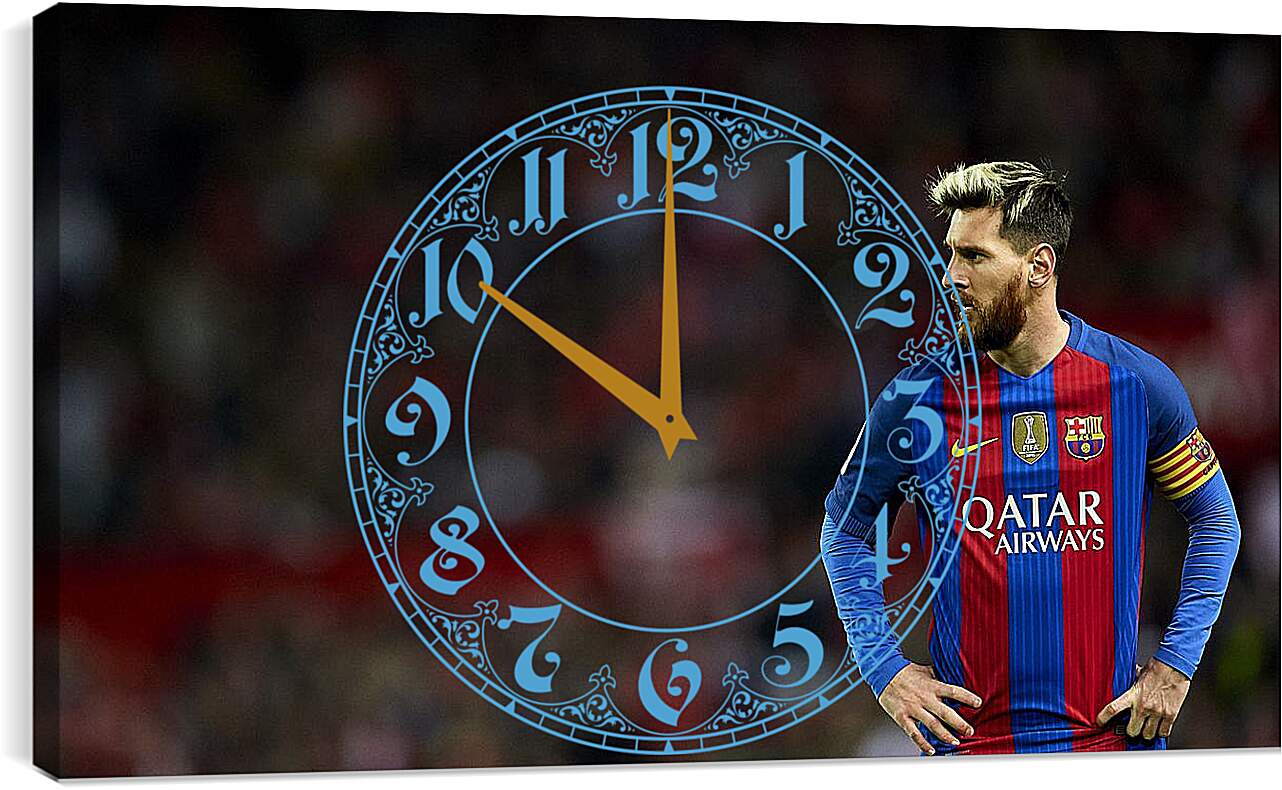 Часы картина - Лионель Месси (Lionel Messi)