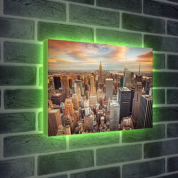 Лайтбокс световая панель - Доброе утро Нью-Йорк