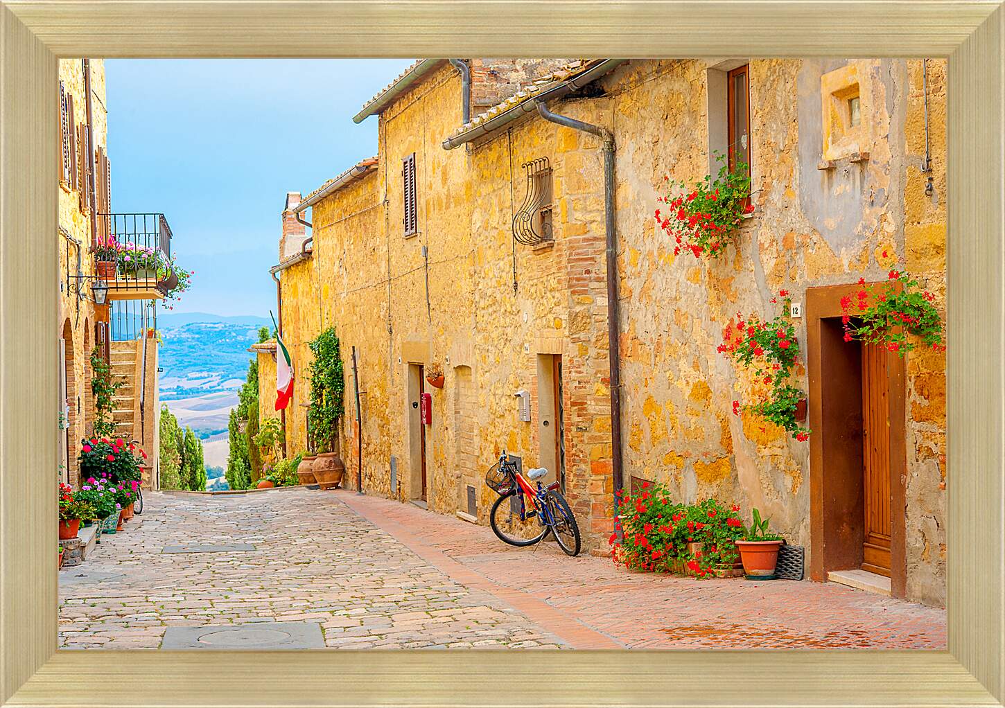 Картина в раме - Сан-Джиминьяно Италия