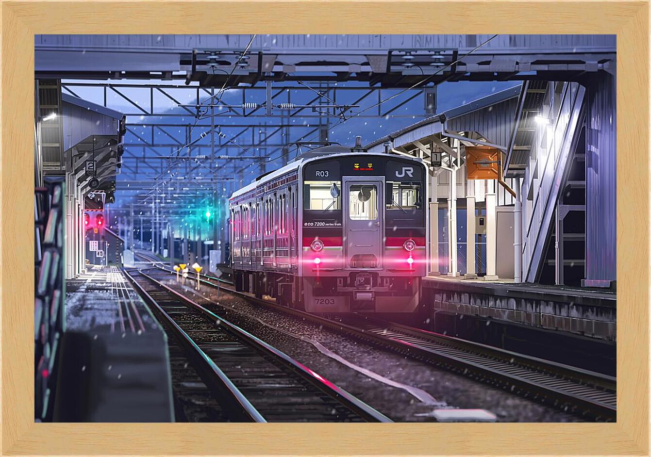 Картина в раме - Ночной поезд