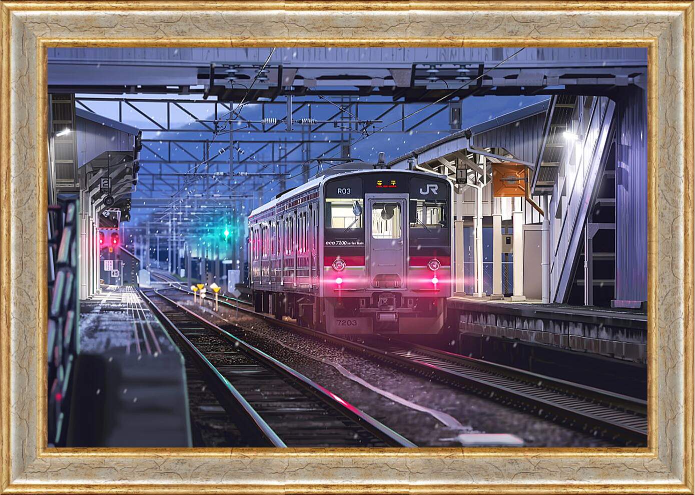 Картина в раме - Ночной поезд
