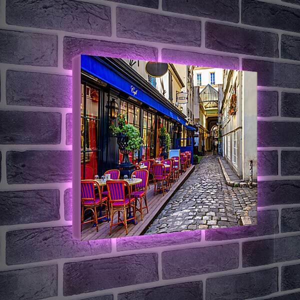 Лайтбокс световая панель - Французское кафе