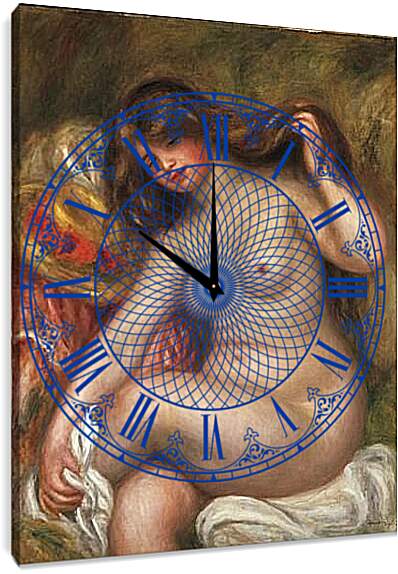 Часы картина - Обнаженная. Пьер Огюст Ренуар