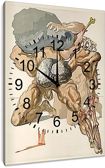 Часы картина - Скупцы и расточители. Иллюстрации к "Божественной комедии". Сальвадор Дали
