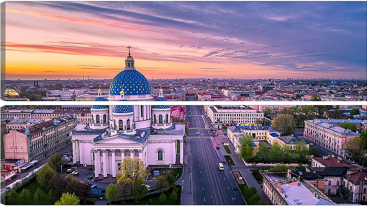 Модульная картина - Санкт-Петербург Храм