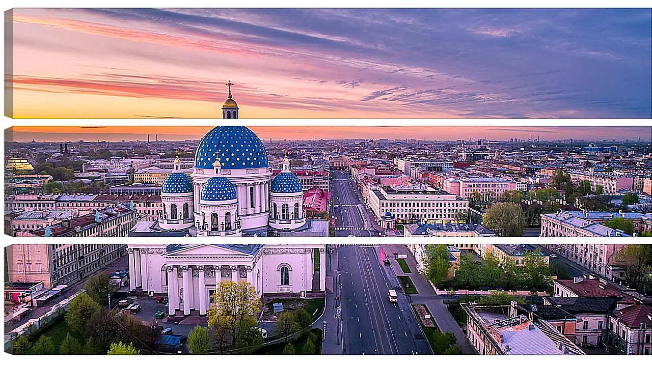 Модульная картина - Санкт-Петербург Храм