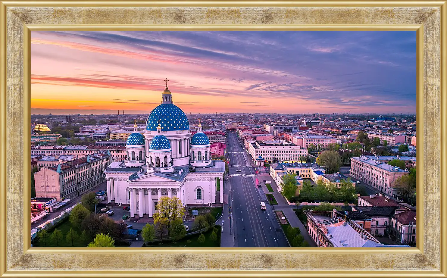 Картина в раме - Санкт-Петербург Храм