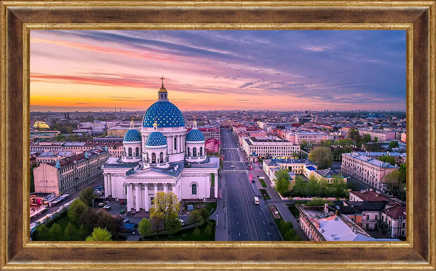 Картина в раме - Санкт-Петербург Храм