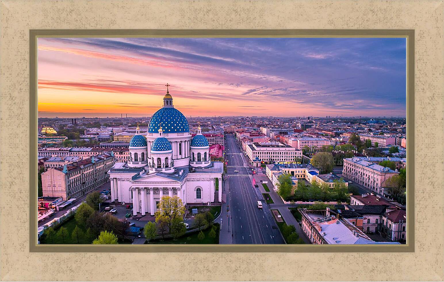 Картина в раме - Санкт-Петербург Храм