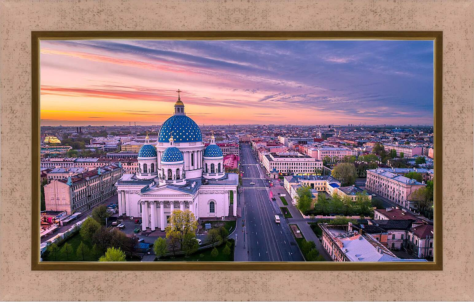 Картина в раме - Санкт-Петербург Храм