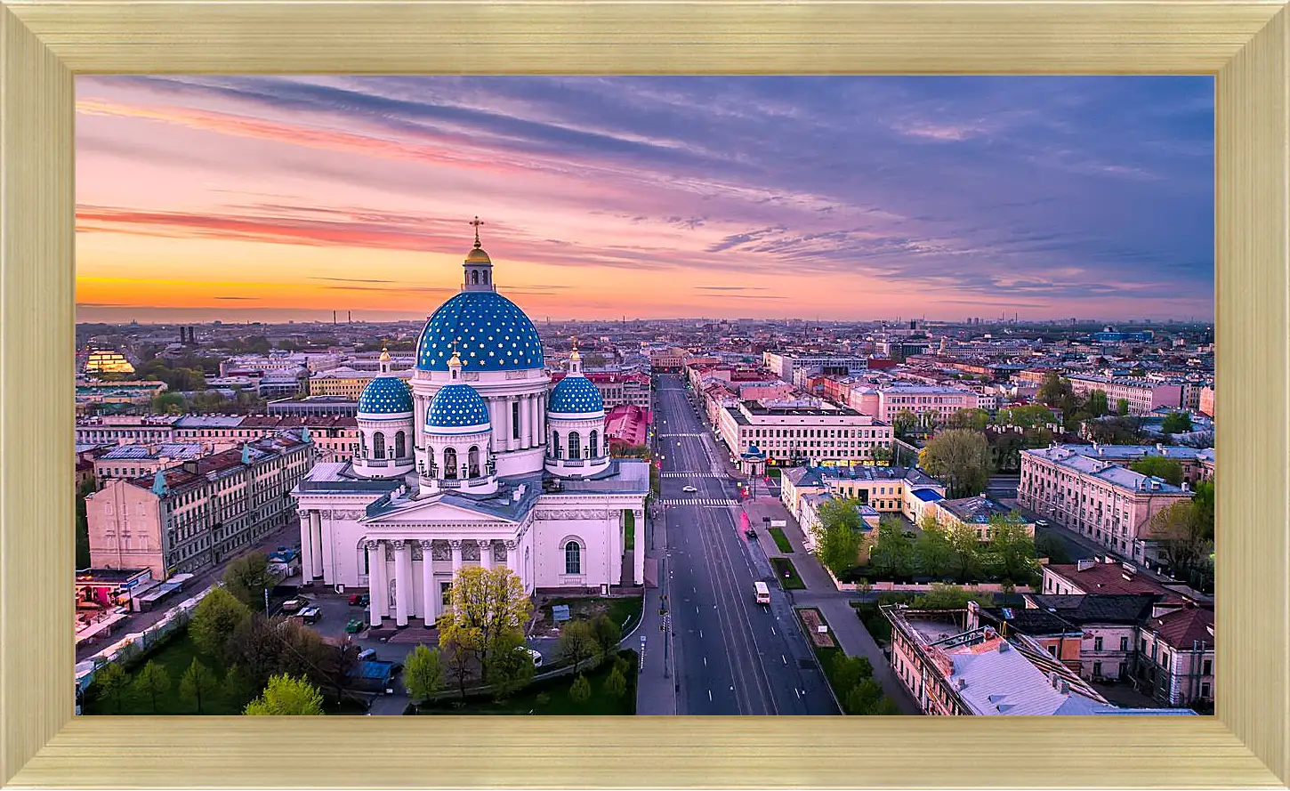 Картина в раме - Санкт-Петербург Храм