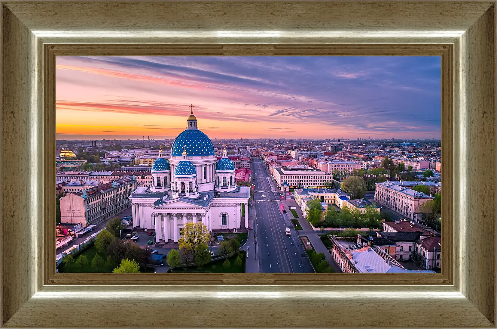 Картина в раме - Санкт-Петербург Храм