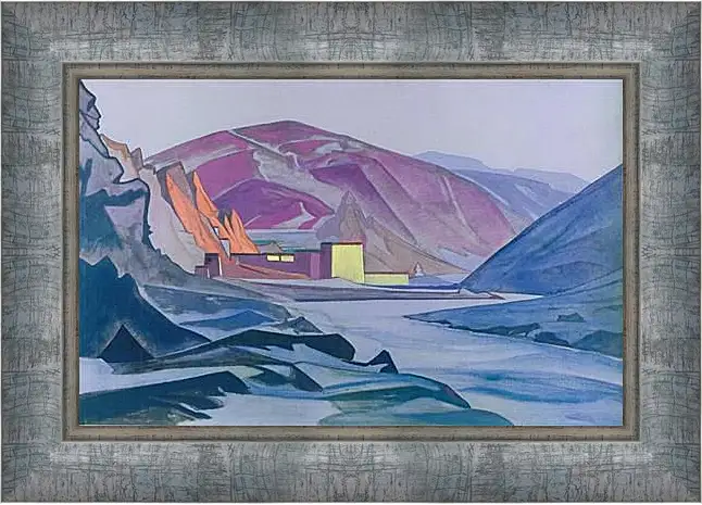 Картина в раме - Монастырь Шаругён. Рерих Николай