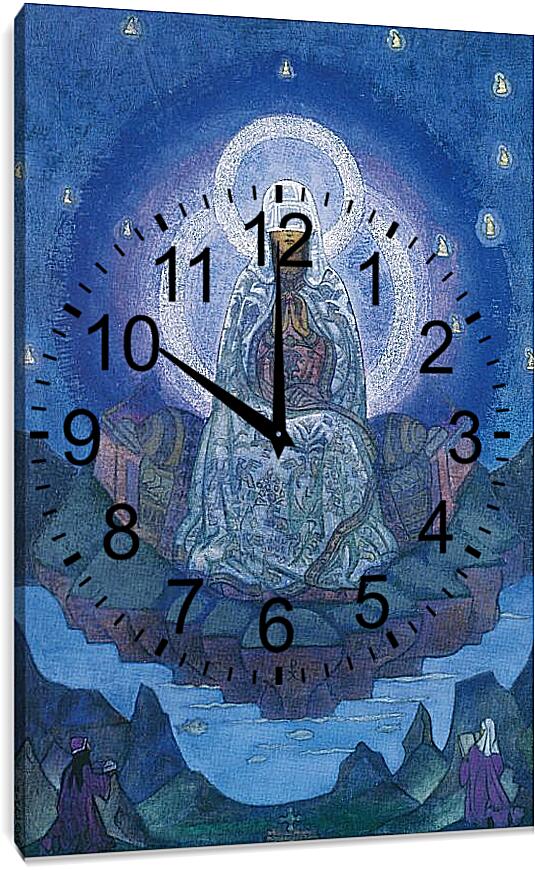 Часы картина - Матерь Мира. Рерих Николай