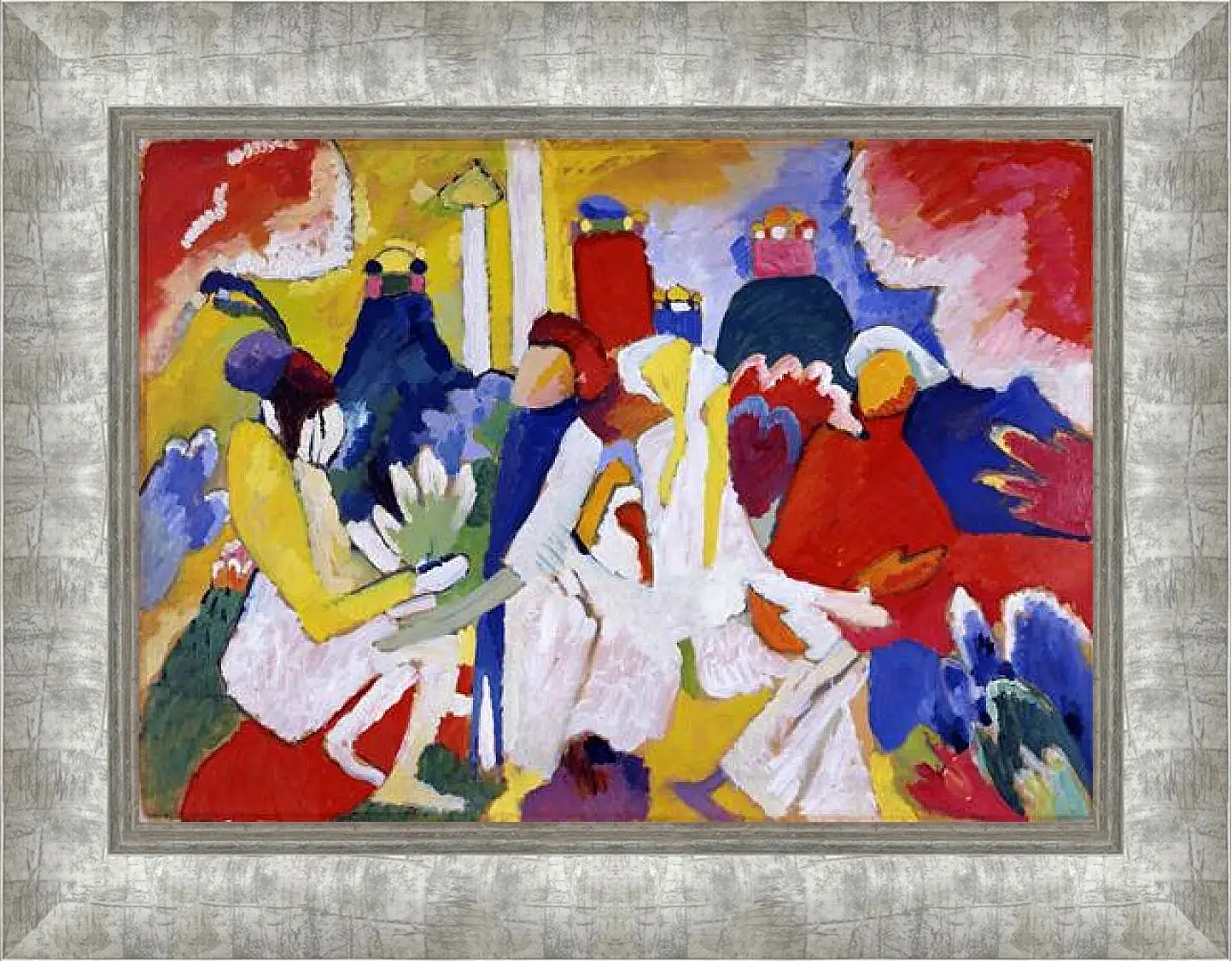 Картина в раме - Синий всадник. Кандинский Василий