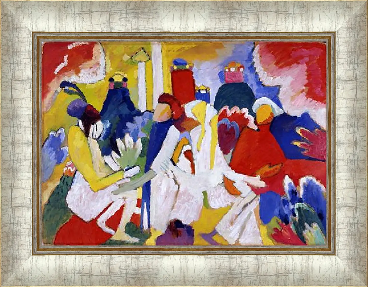 Картина в раме - Синий всадник. Кандинский Василий