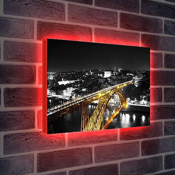 Лайтбокс световая панель - Мост ночью