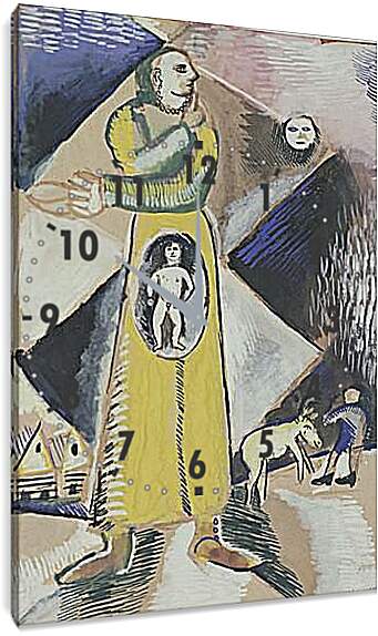 Часы картина - Maternity. (Материнство) Марк Шагал