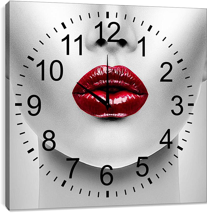 Часы картина - Воздушный поцелуй