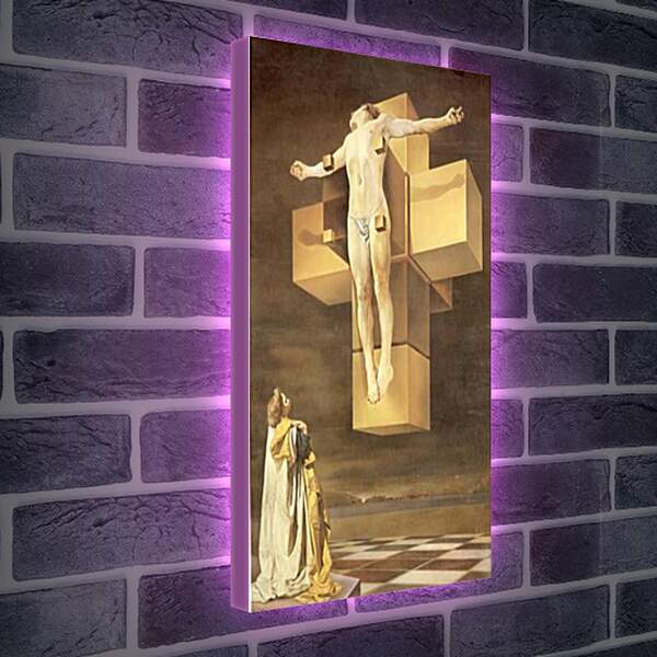Лайтбокс световая панель - Христос святого Хуана де ля Крус. Сальвадор Дали