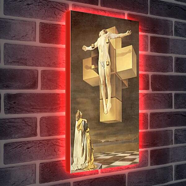 Лайтбокс световая панель - Христос святого Хуана де ля Крус. Сальвадор Дали