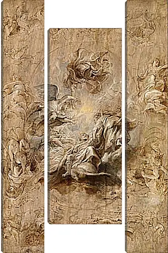 Модульная картина - Multiple Sketch for the Banqueting House Ceiling. Питер Пауль Рубенс