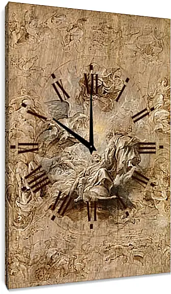 Часы картина - Multiple Sketch for the Banqueting House Ceiling. Питер Пауль Рубенс
