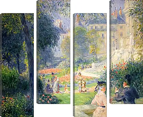 Модульная картина - Square at La Trinite. Пьер Огюст Ренуар