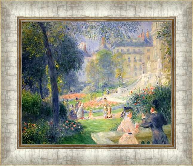 Картина в раме - Square at La Trinite. Пьер Огюст Ренуар