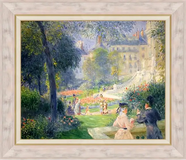 Картина в раме - Square at La Trinite. Пьер Огюст Ренуар