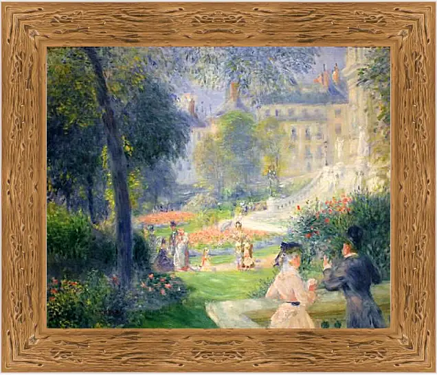 Картина в раме - Square at La Trinite. Пьер Огюст Ренуар