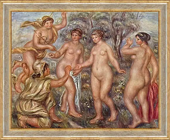 Картина в раме - Judgement of Paris. Пьер Огюст Ренуар