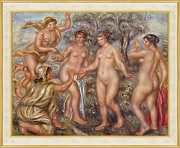 Картина в раме - Judgement of Paris. Пьер Огюст Ренуар