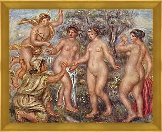 Картина в раме - Judgement of Paris. Пьер Огюст Ренуар