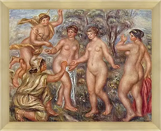 Картина в раме - Judgement of Paris. Пьер Огюст Ренуар