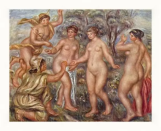 Картина в раме - Judgement of Paris. Пьер Огюст Ренуар