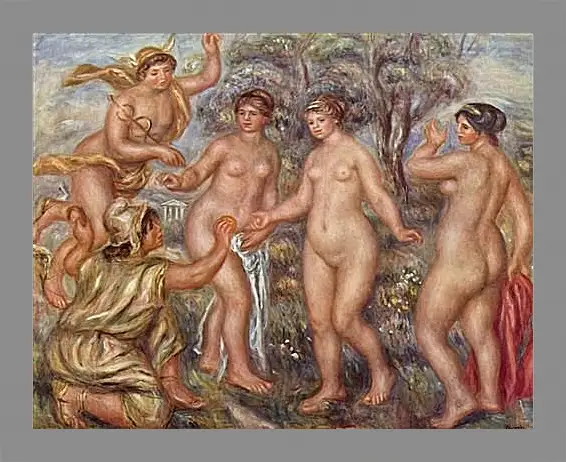 Картина в раме - Judgement of Paris. Пьер Огюст Ренуар