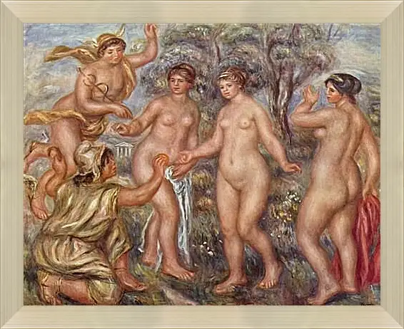 Картина в раме - Judgement of Paris. Пьер Огюст Ренуар